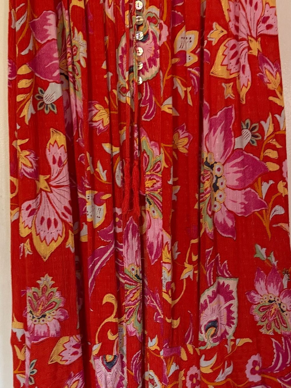 Rachel Zoe Red Floral Maxi Skirt - Picture 2 of 6